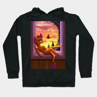 Smolder Sitting On The Window Hoodie